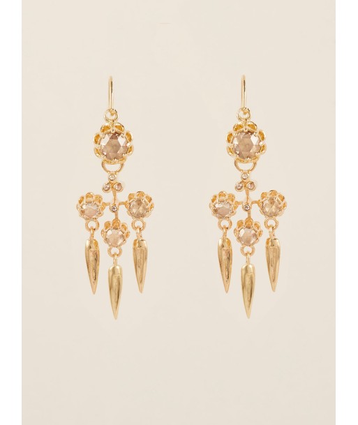 GOLD AND DIAMOND ARLESIAN EARRINGS Comparez et commandez 