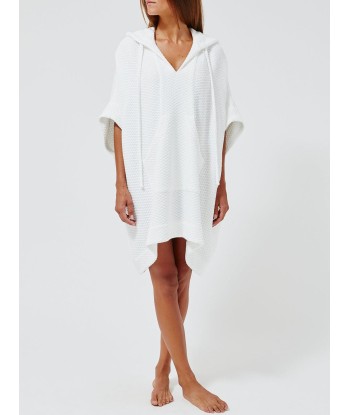 PONCHO WHITE HONEYCOMB store