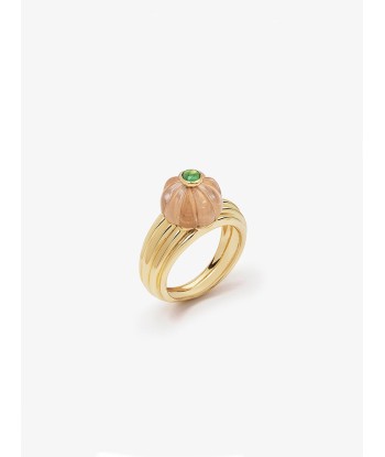 GELATO ROSE QUARTZ AND TSAVORITE RING votre