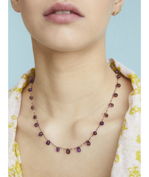 WINFIELD AMETHYST AND AMAZONITE NECKLACE Par le système avancé 