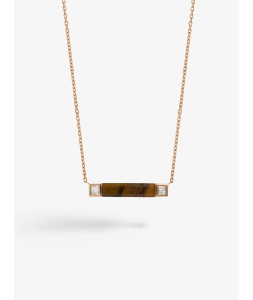 VILLA EILEEN TIGER'S EYE NECKLACE rembourrage situé sous