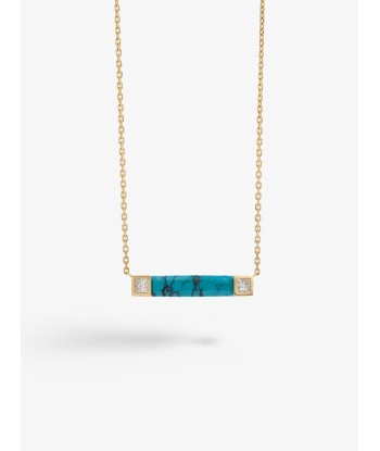 COLLIER  VILLA EILEEN TURQUOISE rembourrage situé sous