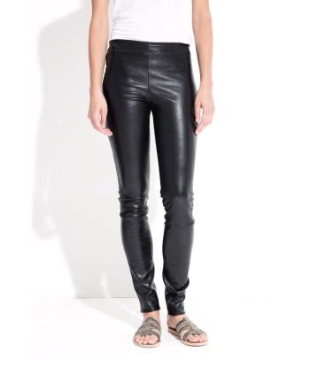 CAROLYN PLUNGED LEATHER TROUSERS en linge