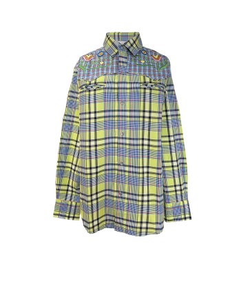 YELLOW CHECKERED COWBOY SHIRT Livraison rapide