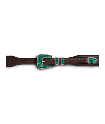 CRAZY BELT EMERALD GREEN & BROWN JUSQU'A -70%! 