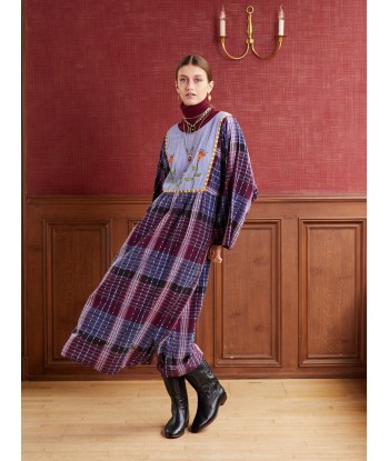 DEVA NAVY BORDEAUX DRESS online