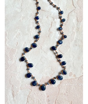 COLLIER COCOPLUM DROPS & BEADS SAPHIR BLEU 50% de réduction en Octobre 2024