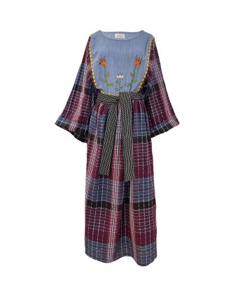 DEVA NAVY BORDEAUX DRESS online