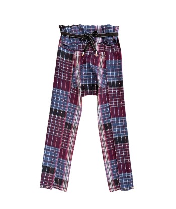 NAVY BORDEAUX THAI TROUSERS Dans la société mordern