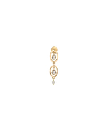 DOUBLE DIAMOND EARRING POLKI soldes