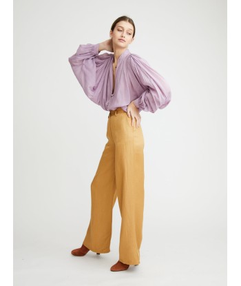 PANTALON LINEN WIDE LEG BLONDE commande en ligne