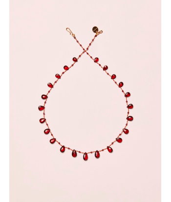 ELSTON GARNET NECKLACE livraison gratuite