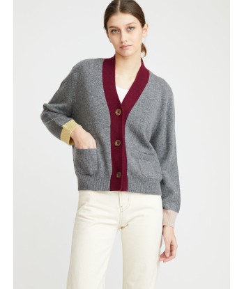 CARDIGAN LOU GREY-BORDEAUX sélection de produits