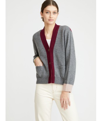 CARDIGAN LOU GREY-BORDEAUX sélection de produits