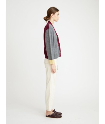 CARDIGAN LOU GREY-BORDEAUX sélection de produits