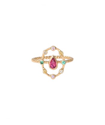 RUBELLITE SOLAR RING pas chere