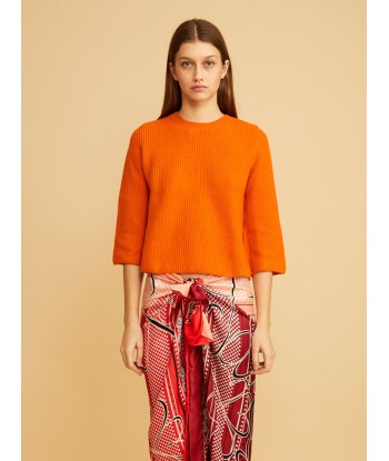 PULL FLARE ORANGE pas chere