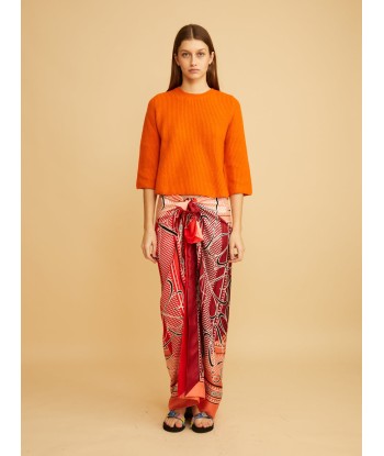 PULL FLARE ORANGE pas chere