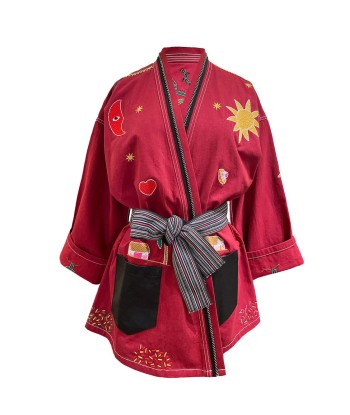 BURGUNDY MEXICAN KIMONO sur le site 