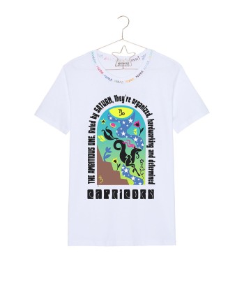 TEE SHIRT ASTRO BLANC CAPRICORNE 50-70% off 