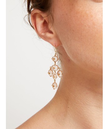 GIRANDOLE QUARTZ EARRINGS pas chere