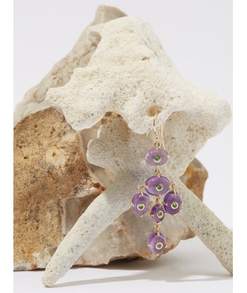 GIRANDOLE AMETHYST EARRINGS destockage