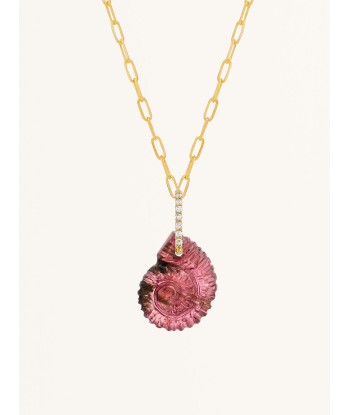 PINK TOURMALINE SNAIL PENDANT Vous souhaitez 