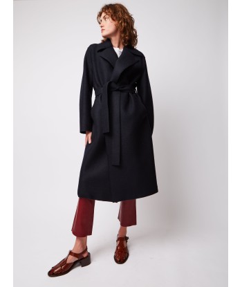 MANTEAU BELTED LONG WOOL basket pas cher