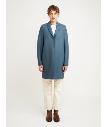 MANTEAU COCOON PRESSED STEEL BLUE l'achat 