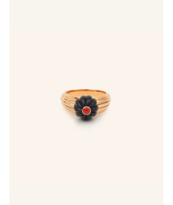 GELATO RING ROSE GOLD ONYX AND CORAL Venez découvrir notre 