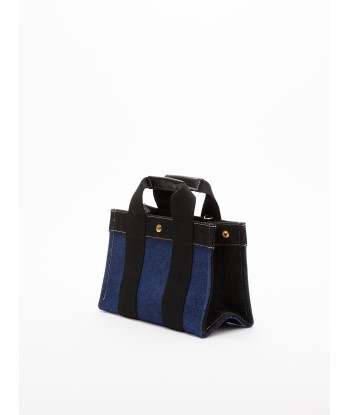 SAC TOTE S DENIM BLEU/BLACK la colonne vertébrale