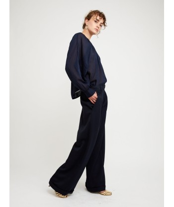 NOTTE WOOL TROUSERS s'inspire de l'anatomie humaine