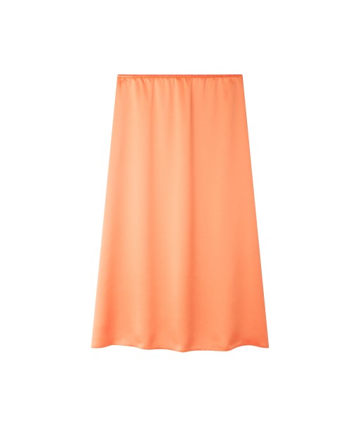 ORANGE LINGE SATIN SkIRT français