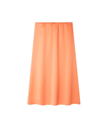 ORANGE LINGE SATIN SkIRT français