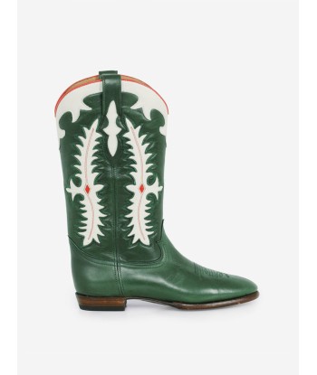 SANTIAG MIDNIGHT TEXAS DARK GREEN BOOTS paiement sécurisé