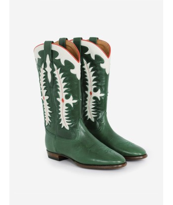 SANTIAG MIDNIGHT TEXAS DARK GREEN BOOTS paiement sécurisé