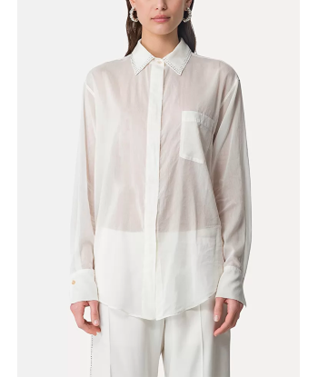 OVERSIZE SHIRT WITH RHINESTONES Véritable concentré