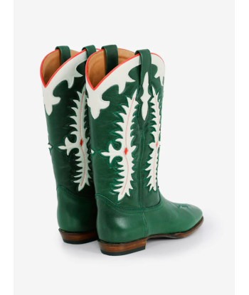 SANTIAG MIDNIGHT TEXAS DARK GREEN BOOTS paiement sécurisé