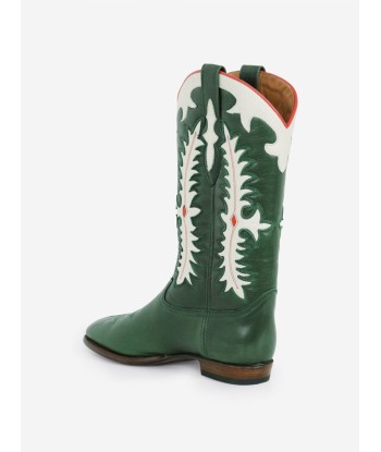 SANTIAG MIDNIGHT TEXAS DARK GREEN BOOTS paiement sécurisé