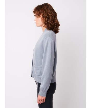 LOU CARDIGAN BLUE GREY pas cher