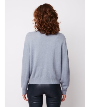 LOU CARDIGAN BLUE GREY pas cher