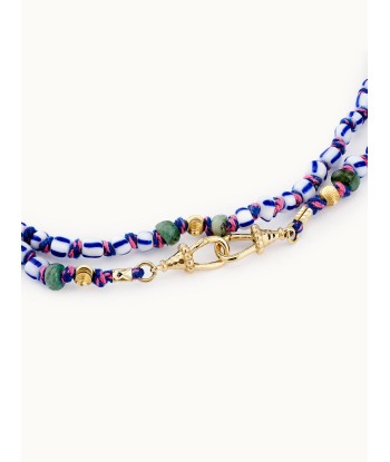 WHITE & BLUE GHANA MAULI BEADS outlet