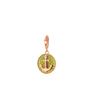 KIWI ENAMEL ANCHOR CHARM AND DIAMONDS Comparez plus de prix