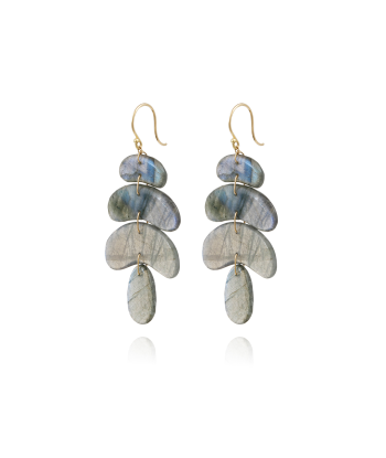 SMALL TOTEM LABRADORITE EARRINGS Pour