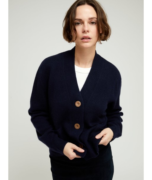 CARDIGAN LOU NERO NAVY outlet