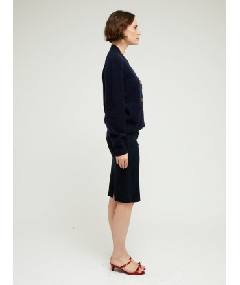 CARDIGAN LOU NERO NAVY outlet