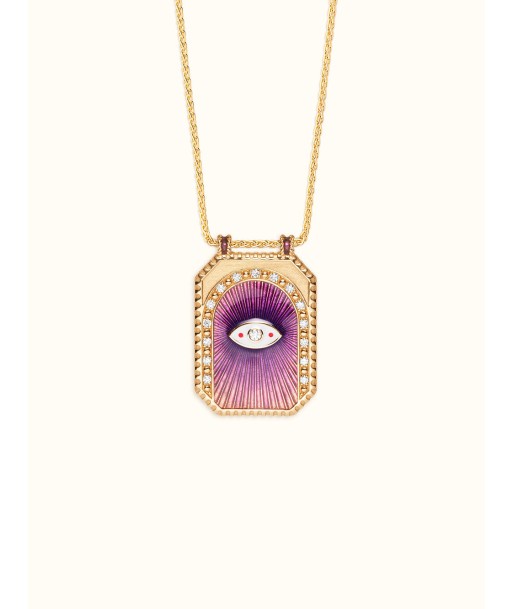 SCAPULAR EYE PROTECT VIOLET 18K pas cher 