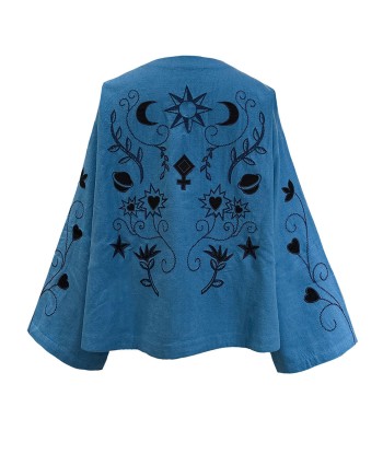 BASIL EMBROIDERED OUTREMER BLOUSE prix pour 