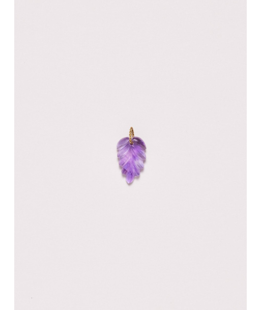 AMETHYST LEAF EFFIE PENDANT Pour