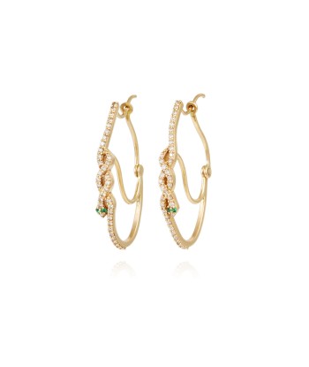 DIAMOND & EMERALD SNAKE EARRINGS sélection de produits